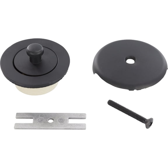 1PC Danco Universal Matte Black Lift 'N Turn Tub Drain Trim Kit with Overflow