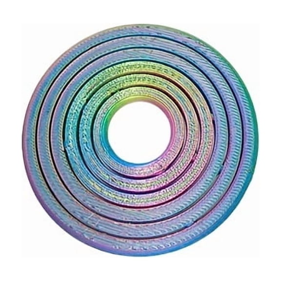 1PC Dazzling Colorful 5.7CM 3D ring fingertip spinner: creative, personalized, and portable