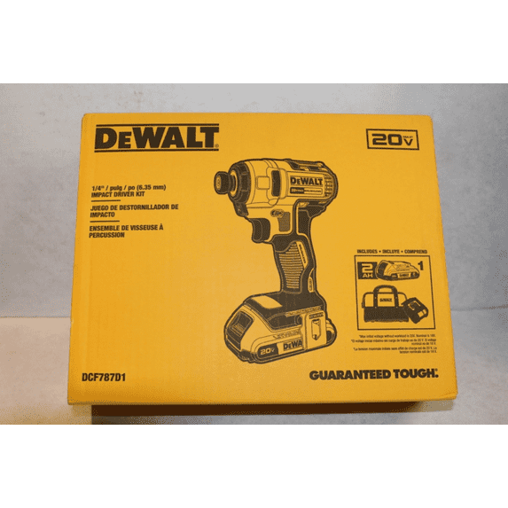 1PC DeWalt 20V MAX Lithium-Ion Brushless Cordless Impact Driver Kit