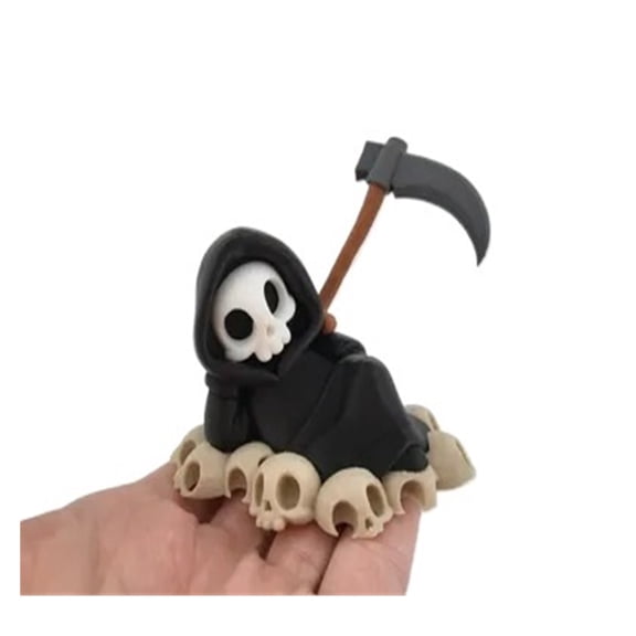 1PC Death Skull Evil Skeleton Action Figure 3D Printing