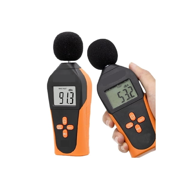 1PC Decibel Meter,Digital Sound Level w/LCD Screen,Portable SPL Tester,30-130dB, MAX, Data Hold, Use ,Feature Packed