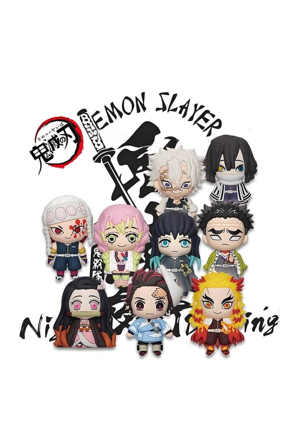 1PC Demon Slayer Mystery Blind Bag Keychain Random Character Tanjiro Nezuko