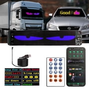 1PC Devil Eyes Light for Windshield 19.3x4.3 Dynamic Semi Truck Windshield Led Eyes Car