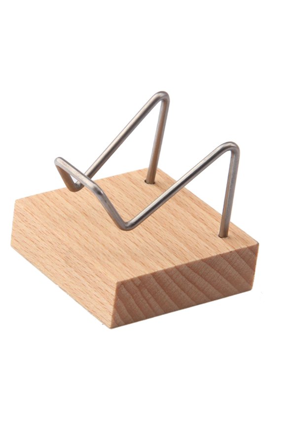 1PC Display Stand Beech Base Metal Arm for Collectibles Crystal Cluster Crafts Holder Support