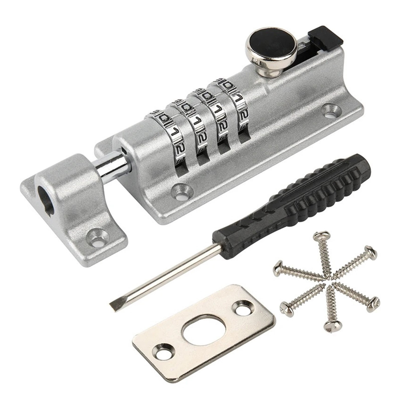 1PC Door Lock Combination Locking Bolt Zinc Alloy Safety Slide Latch ...