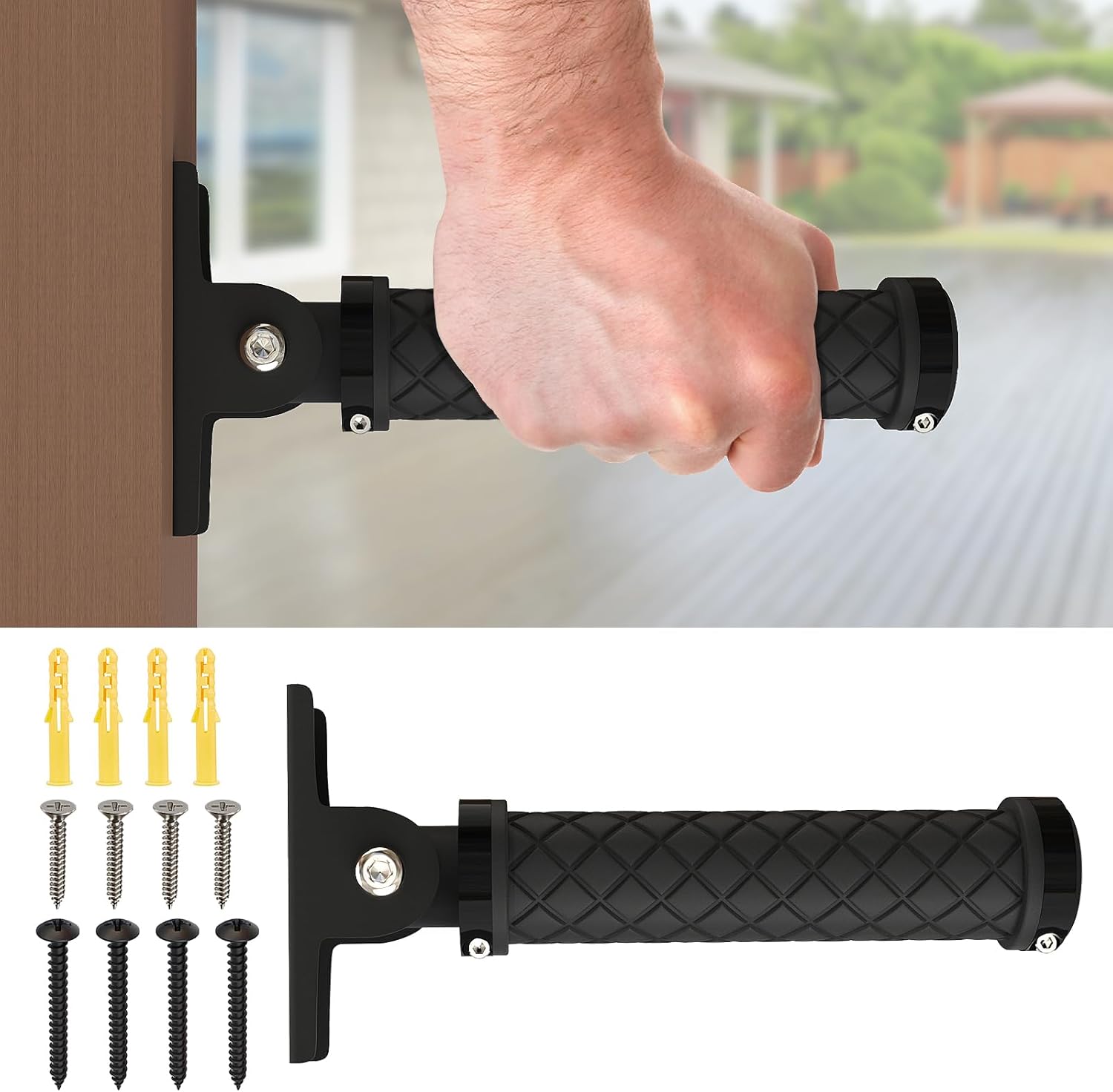 1PC Doorway Flip Up Grab Bar - 6.7