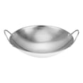 thumbnail image 1 of 1PC Double-Ear Stainless Steel Wok, Deep Frying Cooking Pan, Kitchen Cookware for Daily Frying, Stir-Frying & Household Meal Cooking, 1 of 2