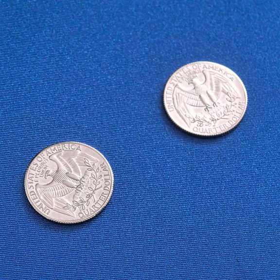 1PC Double Sided Quarter Dollar (Tails) Magic Tricks Close Up Illusions Gimmicks Magia Accessories Double Face Coin Guess Side