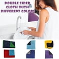 thumbnail image 1 of 1PC Double-Sided Wash Cloth Microfiber Wash Towel, 100% Polyester, Scratch-Free, Quick Drying, Modern Design, Automotive Enthusiasts, Vehicle Detailing, Washable Synthetic Fabric, 1 of 8