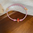 thumbnail image 1 of 1PC Dragon Boat Festival Bracelet Five Color Rope Gourd Pendant Enamel Flower Handmade Braided Lucky Charm Jewelry, 1 of 6