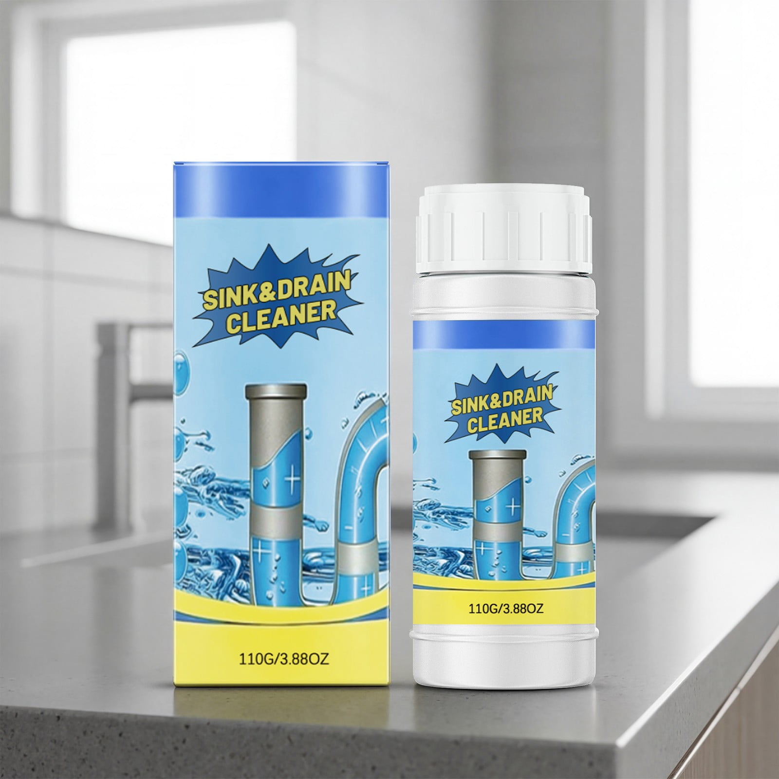 1PC Drain Cleaner Powder, Sink Drain Cleaning Powder, Fast Foam Toilet ...