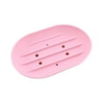 thumbnail image 1 of 1PC Draining Soap Dishes, Silicone Organizer Tray, Soap and Sponge Holder for Kitchen Sink, Bathroom,Storage Tray for Dish Brush, Soap Dispenser, Dishwashing Accessories,4.53''X3.14''(Pink), 1 of 8