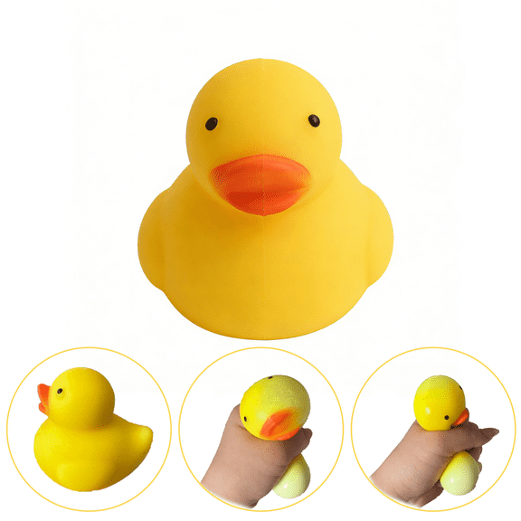 1PC Duck Squishy, High-Quality Silicone Stress Toys, Hand-Pinching Sensory Toys, Stretchy Desk Toys, Holiday Gift, Party Favors, Classroom Prizes, Christmas/Easter/Valentine's Day Goodies Bag Filler