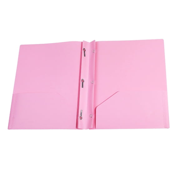 1PC Durable Plastic Pocket Folders with Metal Prongs, Lightweight Paper File Organizer Folders for Office Daily Use