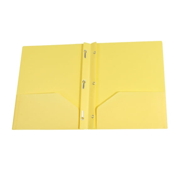1PC Durable Plastic Pocket Folders with Metal Prongs, Lightweight Paper File Organizer Folders for Office Daily Use