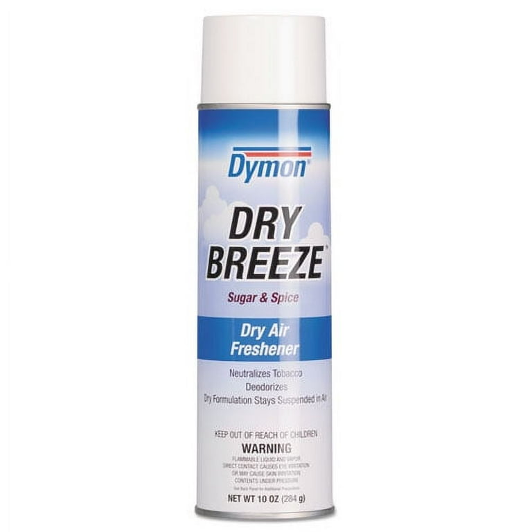 Dry Breeze Aerosol Air Freshener, Sugar and Spice, 10 oz Aerosol Spray, 12/Carton Dry Breeze Aerosol Air Freshener, Sugar and Spice, 10 oz Aerosol Spray, 12/Carton