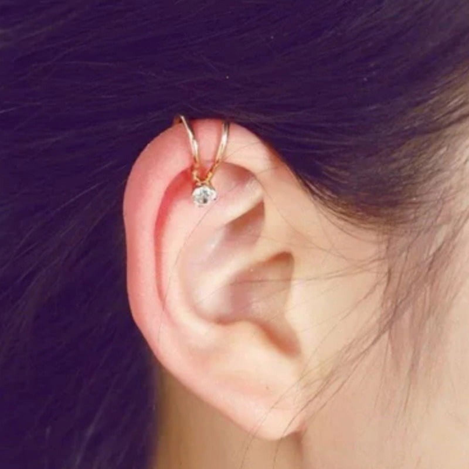 Cheap 17KM Korean Non-Piercing Pearl Ear Cuff Silver Color Chain Ear Clips  For Women Girls Fake Cartilage Clip Earrings Gift Jewelry | Joom