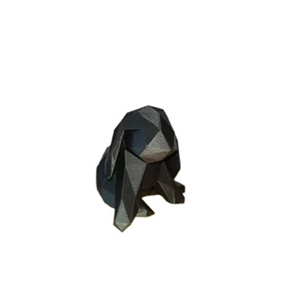 1PC Easter Bunny  Low Polygon 3D Printed Gift