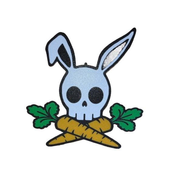 1PC Easter Bunny Skull Decoration 3D Printing