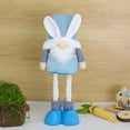 thumbnail image 1 of 1PC Easter Gnomes Plush Decoration, Large Standing Swedish Tomte Gnome with Telescopic Legs, Spring Easter Figurines Santa Gnome Ornaments for Holiday Decorations Home, 1 of 9