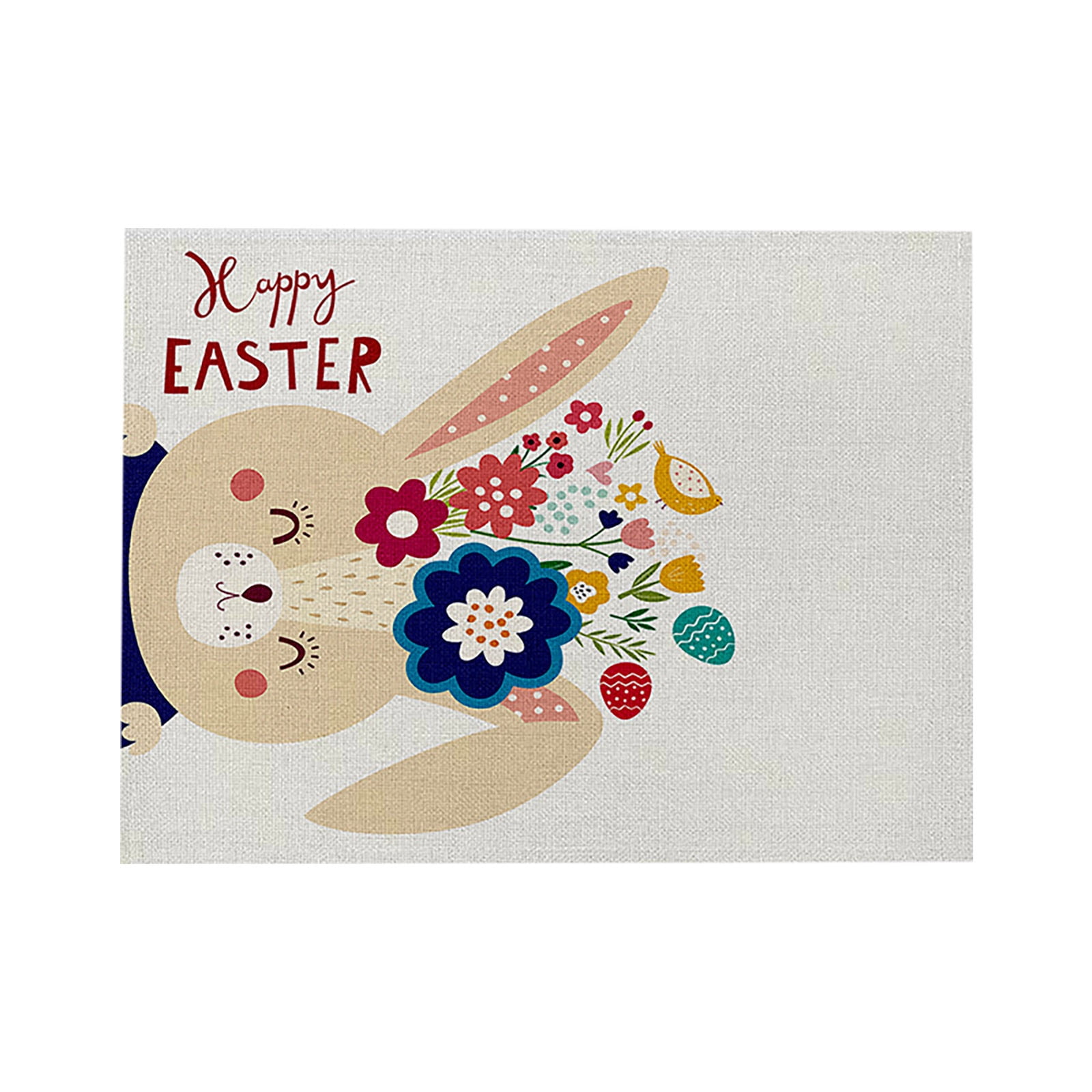 1PC Easter Kitchen Waterproof Insulation Cotton And Linen Western