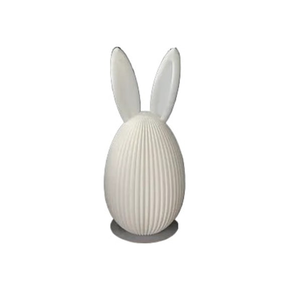 1PC Easter egg with bunny ears 3D printed gift