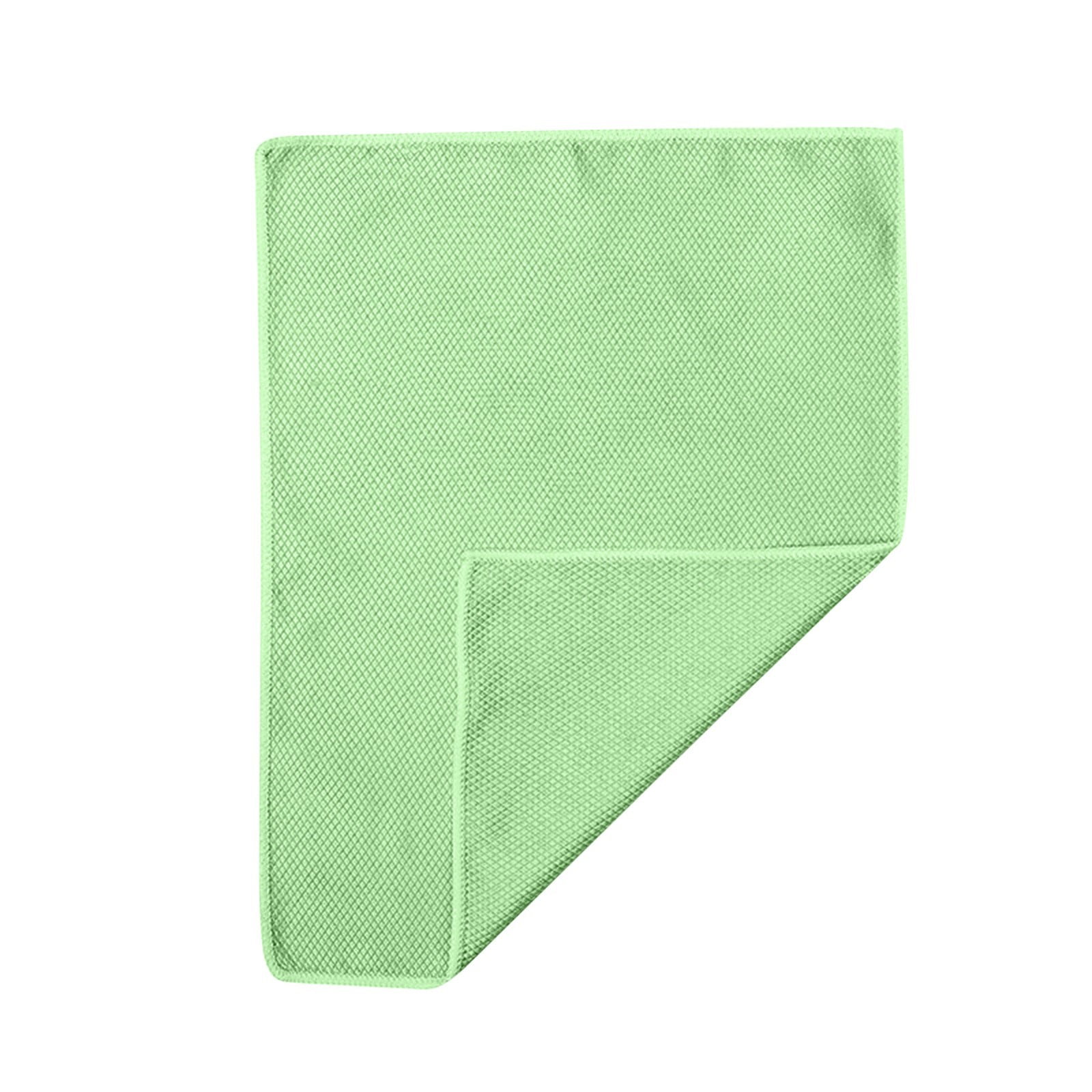1Pc Easy To Clean Fiber Cleaning Cloth Glass Cleaning Cloth Kitchen Household Reusable Cloth