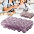 thumbnail image 1 of 1PC Egg Holder Camping, Egg Holder for Fridge, Clear Egg Container for Fridge With Lid, Stackable Egg Storage with Safety Buckle, Eggs 24 Count, Clear White (B), 1 of 9
