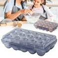 thumbnail image 1 of 1PC Egg Holder Camping, Egg Holder for Fridge, Clear Egg Container for Fridge With Lid, Stackable Egg Storage with Safety Buckle, Eggs 24 Count, Clear White (C), 1 of 9