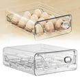 thumbnail image 1 of 1PC Egg Holder for Fridge, Egg Container for Refrigerator, Stackable Egg Storage Container, Egg Fresh Storage Box for Fridge, 1Layers Egg Tray, Clear Egg Organizer, BPA Free, 7.87*6.5*2.76Inch, 1 of 9