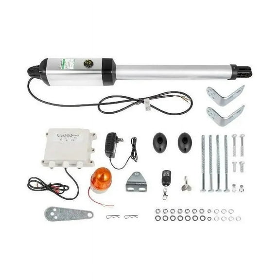 1PC Electric Gate Opener Single Swing Gate Opener 551lb Remote Control Automatic Gate Openers W/ Remote Complete Push/Pull ,Easy to Install