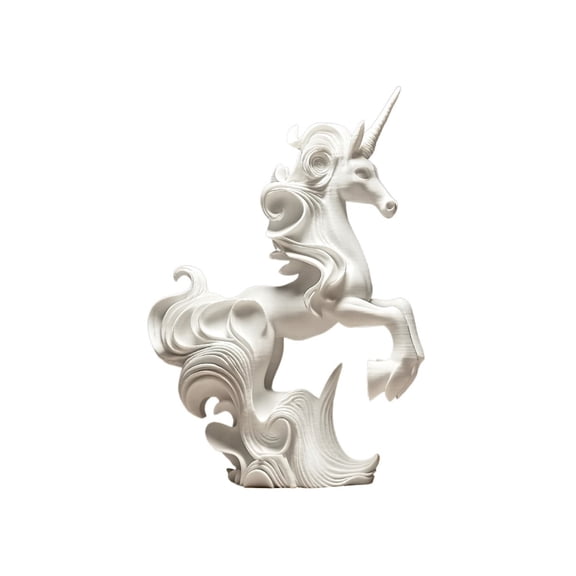 1PC Elegant Unicorn Sculpture 3D Printing