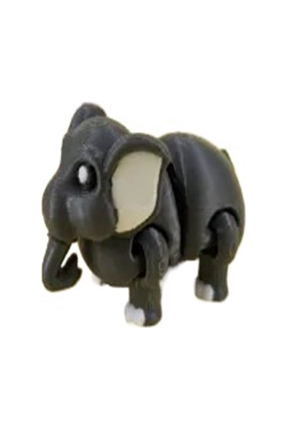 1PC Elephant - movable joint keychain model 3D printing