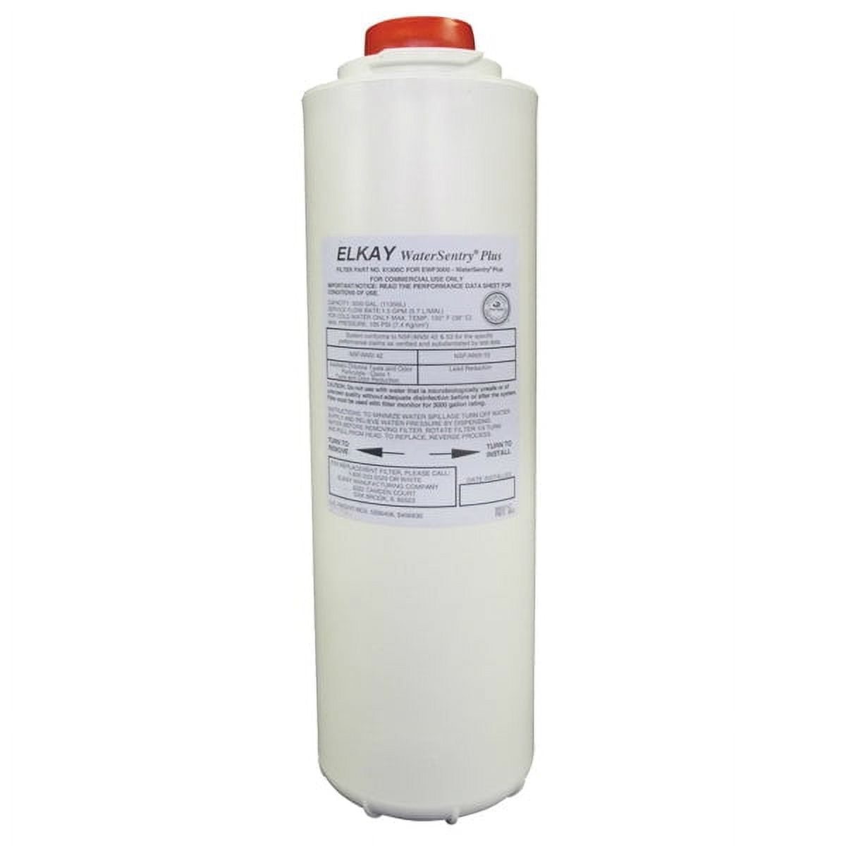 Elkay WaterSentry Plus Filter Kit For EZH2O Bottle Fillers - Reduces Lead, Chlorine, 3000 Gallon/1 Year