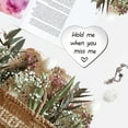 1PC Encouraging Words Stainless Steel Heart Shaped Keepsake