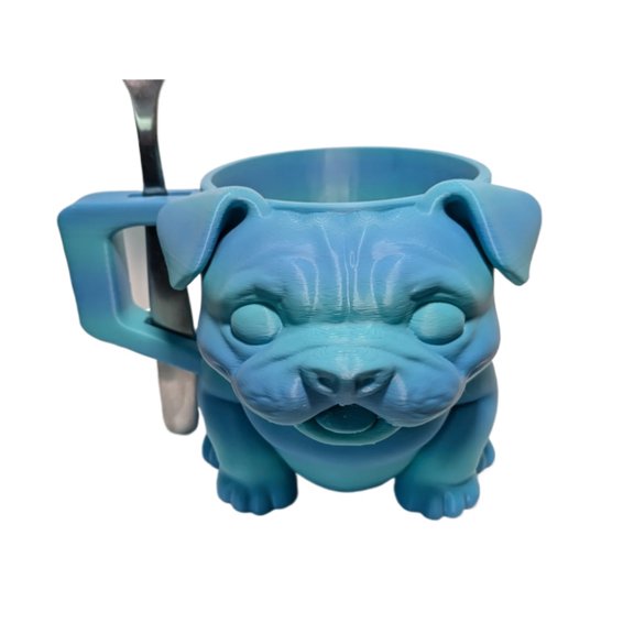 1PC English Bulldog Pint Coaster 3D Printing