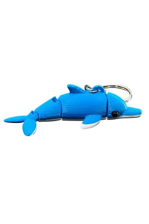 1PC Environmental Protection- Dolphin Keychain 3D Printing