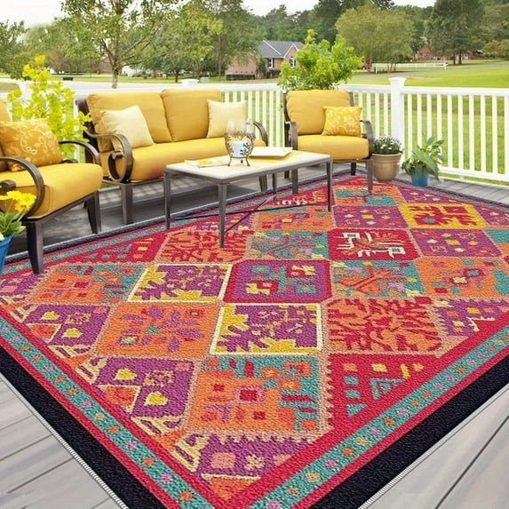 5.3'x7.5' large carpet for living room carpet rugs for living room southwestern area rug striped area rug western area rug