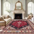 thumbnail image 1 of 1PC Ethnic Region Carpet Local Carpet, Lightweight Washable Easy-to-Manage Carpet Floor Mat Festival Gift, Suitable for Living Room, Bedroom, Dining Room, Office, Balcony, Room Accessones, 1 of 8