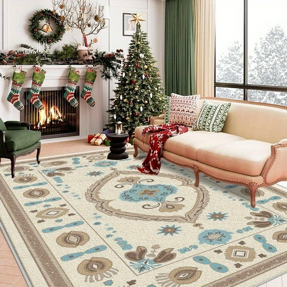 5.3'x7.5' carpet runners non slip carpet rugs for living room area rug sets checkered area rug plush area rug
