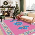 thumbnail image 1 of 3'x5' carpet bedroom camping carpet area rug for dining room checkered area rug vintage area rug, 1 of 10