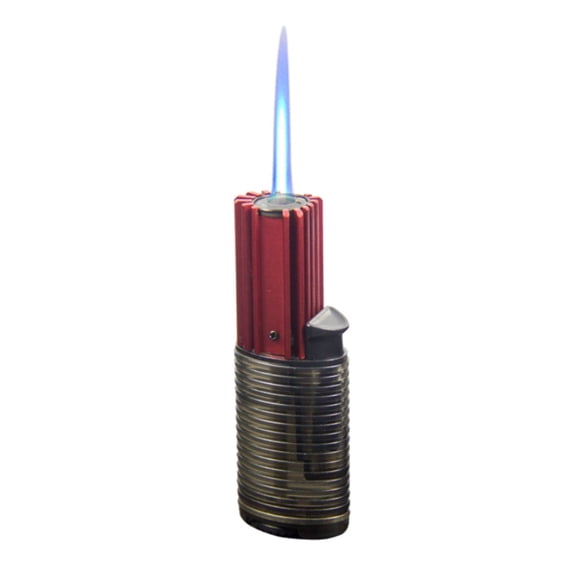 1PC Ever Tech 4.05-Inch High Single Jet Torch Lighter Aircraft Grade Aluminum Adjustable Refillable