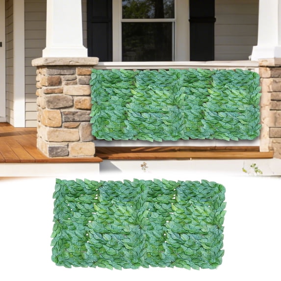 1PC Expandable Faux Ivy Privacy Screen, UV Resistant Artificial Hedge Panel, Weatherproof Green Leaf Lattice for Patio, Garden, Yard & Balcony Gate Cover