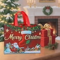 thumbnail image 1 of 1PC Extra Large Christmas Gift Bags, 12.60×9.84×6.69in, Cebalnir Christmas Tote Bags with Handles, Reusable Non-woven Shopping Bag for New Year, Xmas Decorations Party Supplies, 1 of 6