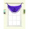 thumbnail image 1 of 1PC FAUX SILK GROMMET WATERFALL VALANCE SWAG WINDOW CURTAIN W/TASSEL TRIM M12, 1 of 2
