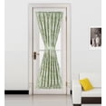 thumbnail image 1 of 1PC FRENCH DOOR PRINT DESIGN PANEL BLACKOUT CURTAIN THERMAL LINEN GLASS PATIO DOOR CURTAIN PANEL FOR DOOR WINDOW ROD POCKET SIZE 55 " WIDE X 72 " LENGTH F12 SINA BROWN SAGE, 1 of 1
