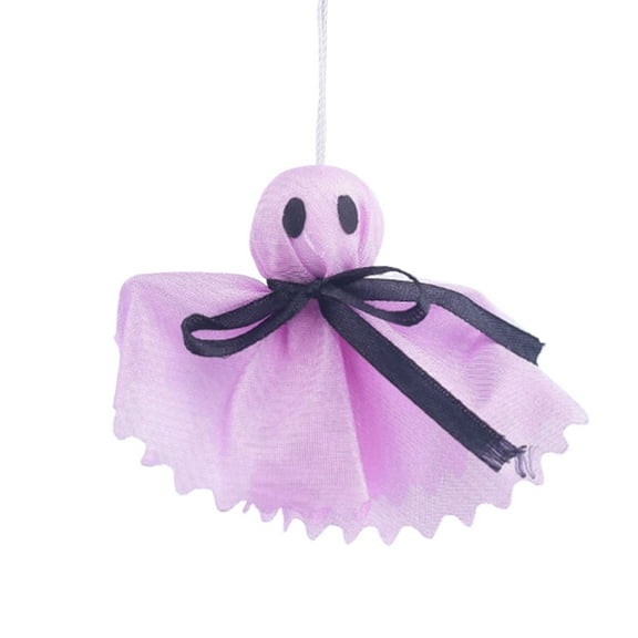 1PC Fabric Ghost Hanging Ornament, 3.5 Cute Halloween Tree Decor for Yard & Porch Cloth (3.5in E)