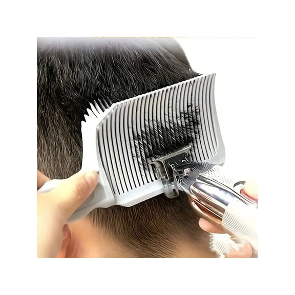 1PC Fading Comb Professional Barber Clipper Blending Flat Top Hair Cutting Comb For Men Heat Resistant Fade Brush Salon Styling Tool Gym Barber Men Accessories Head Accessories