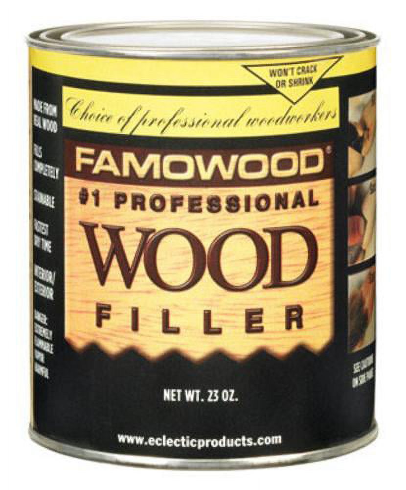 1PC Famowood Famowood 36021128 Solvent Based Wood Filler, 23 Oz
