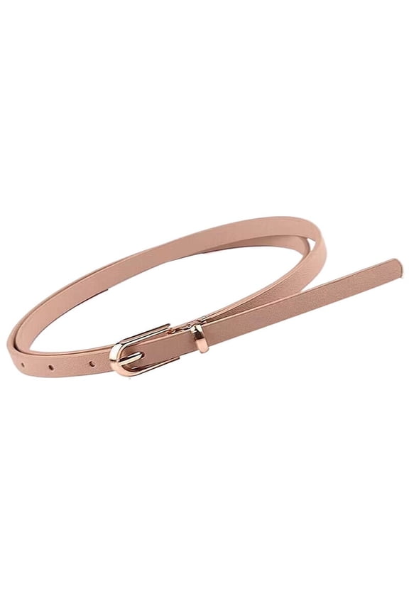 1PC Fashion Black White Gray Women Belts Thin Skinny Waistband Pin Buckle Adjustable Belt Summer Dress Jeans Strap Pu Belts